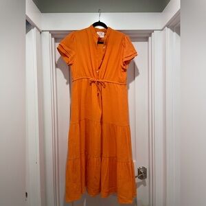NWT XL Orange Cotton Victoria Dunn Lounge dress woman’s